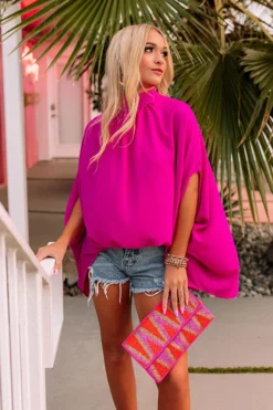 Local Flair Shift Top In Dark Fuchsia -Jacket and Coats Shop 2201077399000 2022022112464300 4a4941c5local flare shift top in dark fuchsia