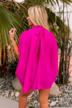 Local Flair Shift Top In Dark Fuchsia -Jacket and Coats Shop 2201077399000 2022022112464500 eae1055flocal flare shift top in dark fuchsia