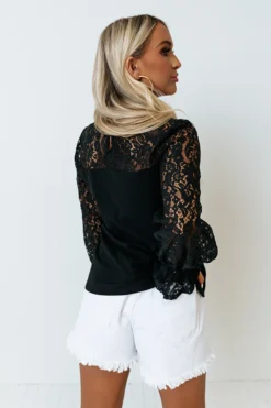 Look Amazing Lace Top In Black 7 Look Amazing Lace Top In Black -Jacket and Coats Shop 2201104361000 2022032414025100 31f2587elook amazing lace top in black
