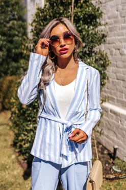 Hamptons Forever Stripe Blazer In Sky Blue -Jacket and Coats Shop 2202287625000 2022030912001200 9c814e5fhamptons forever stripe blazer in sky blue