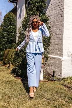 Hamptons Forever Stripe Blazer In Sky Blue -Jacket and Coats Shop 2202287625000 2022030912001200 e52b1b96hamptons forever stripe blazer in sky blue