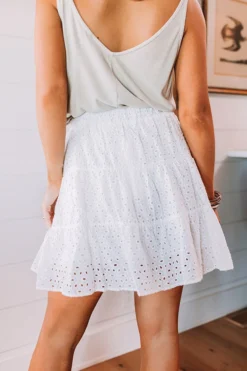 Shaken Or Stirred Eyelet Skirt In White 12 Shaken Or Stirred Eyelet Skirt In White -Jacket and Coats Shop 2203016865000 2023042012430400 22bd6300shaken or stirred eyelet skirt in white