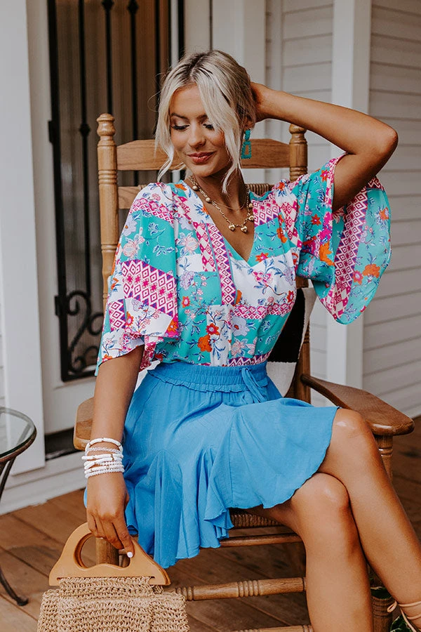 Just A Dip Floral Shift Top 4 Just A Dip Floral Shift Top - Image 4