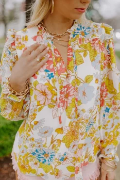 Sugary Sweet Floral Shift Top In Cream 8 Sugary Sweet Floral Shift Top In Cream -Jacket and Coats Shop 2203218771000 2022040511075200 bbfad7c0sugary sweet floral shift top in cream