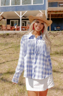 Buzz Of The Town Fringe Button Up -Jacket and Coats Shop 2204067685000 2022042114153600 10b842f2buzz of the town fringe button up