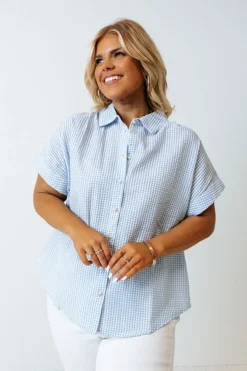 Travel Life Seersucker Top Curves