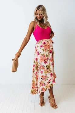 Floral Paradise Wrap Skirt -Jacket and Coats Shop 2204072876000 2022050308435200 249f4269floral paradise wrap skirt