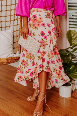 Floral Paradise Wrap Skirt
