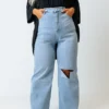 The Teela High Waist Wide Leg Jean Curves