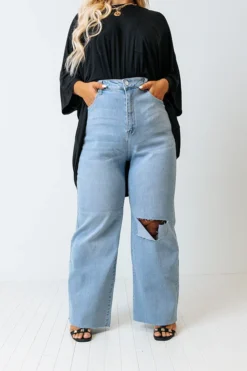 The Teela High Waist Wide Leg Jean Curves
