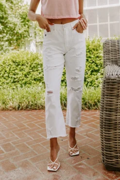 The Lowell High Waist Distressed Jean -Jacket and Coats Shop 2205093377000 2022051609445700 ac72c0adthe lowell high waist distressed jean