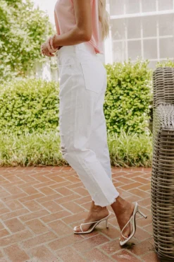 The Lowell High Waist Distressed Jean -Jacket and Coats Shop 2205093377000 2022051613510400 08a42cbbthe lowell high waist distressed jean