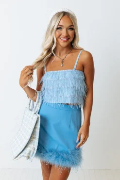 Find The Spotlight Feather Skirt In Sky Blue 9 Find The Spotlight Feather Skirt In Sky Blue -Jacket and Coats Shop 2205139587000 2022051913073900 d475909dfind the spotlight feather skirt in sky blue