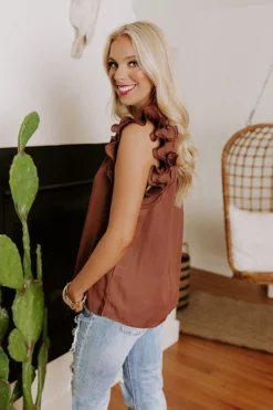 Cheer You On Shift Top In Chocolate -Jacket and Coats Shop 2206025314000 2022061412393500 f17b58a0cheer you on shift top in chocolate