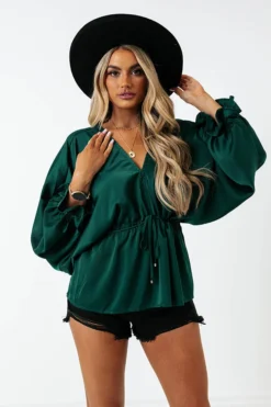 Late Night Talks Top In Teal