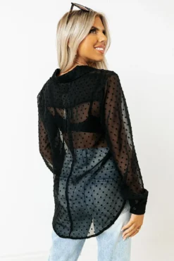 Hollywood Premiere Chiffon Button Up -Jacket and Coats Shop 2208096579000 2022081113343200 b866065dhollywood premiere chiffon button up