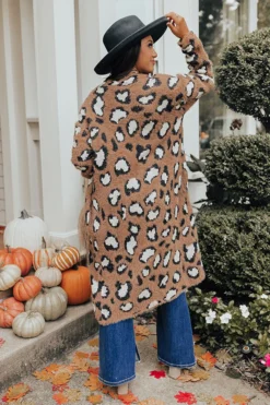 Snow Kissed Cutie Leopard Cardigan -Jacket and Coats Shop 2208194599000 2022092007431100 4b2dcb0esnow kissed cutie leopard cardigan