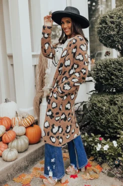 Snow Kissed Cutie Leopard Cardigan -Jacket and Coats Shop 2208194599000 2022092007431300 068237dasnow kissed cutie leopard cardigan