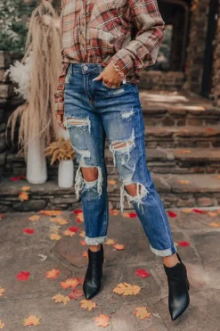 The Casa High Waist Distressed Jean
