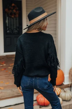 Over The Bridge Fringe Sweater -Jacket and Coats Shop 2209013105000 2022092614132300 f157347eover the bridge fringe sweater