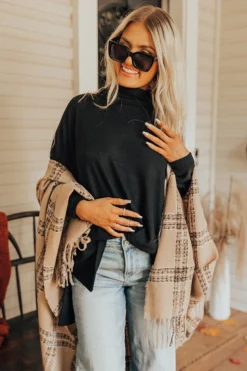 Cozy In Montauk Plaid Poncho -Jacket and Coats Shop 2209089829000 2022092109153400 f0480e09cozy in montauk plaid poncho