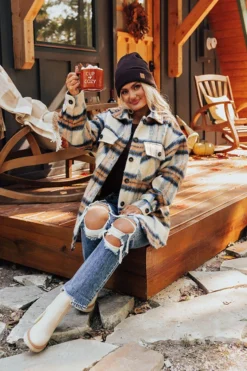 Perfect Days Ahead Plaid Jacket