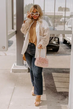 Leaf Lined Drive Tweed Jacket Curves