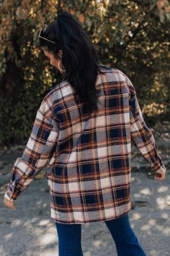 Cozy Cabin Vibes Plaid Jacket In Navy 14 Cozy Cabin Vibes Plaid Jacket In Navy -Jacket and Coats Shop 2210064491000 2022102109212700 05fb5b0bcozy cabin vibes plaid jacket in navy