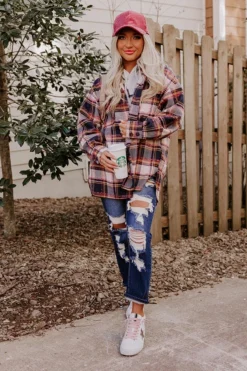 Cozy Cabin Vibes Plaid Jacket In Navy 10 Cozy Cabin Vibes Plaid Jacket In Navy -Jacket and Coats Shop 2210064491000 2022120213382000 3c918d30cozy cabin vibes plaid jacket in navy