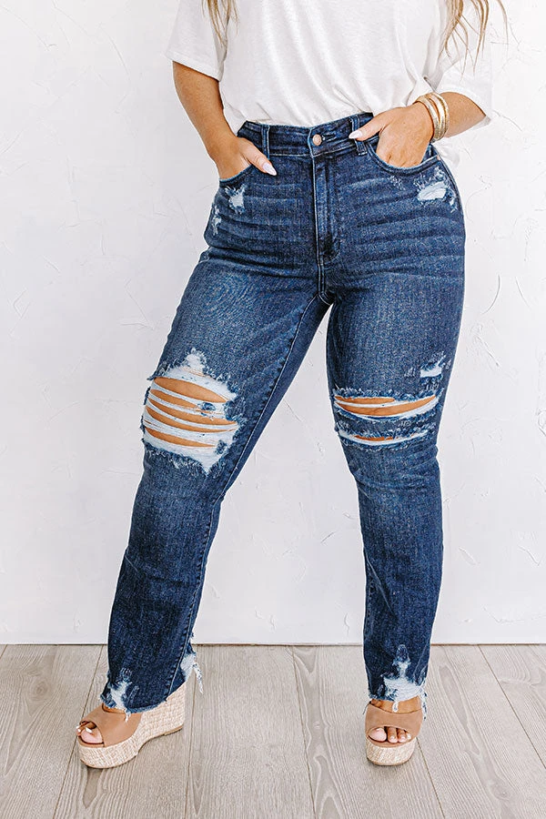 The Diana Midrise Distressed Jean Curves 2 The Diana Midrise Distressed Jean Curves - Image 2