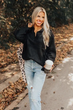 Snowfall Feels Sweater In Black -Jacket and Coats Shop 2210101455000 2022101716325200 66156240snowfall feels sweater in black