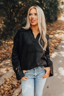 Snowfall Feels Sweater In Black -Jacket and Coats Shop 2210101455000 2022101716331100 cb89d998snowfall feels sweater in black