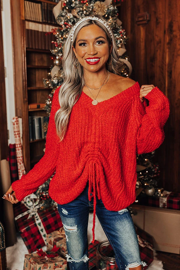 Insta Obsessed Knit Sweater In Red 1 Insta Obsessed Knit Sweater In Red