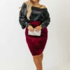 Velvet Noir Skirt Curves