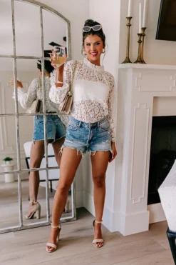 Lovestruck Babe Lace Top In Ivory -Jacket and Coats Shop 2212291361000 2023061209595200 6a6c169blovestruck babe lace top in ivory