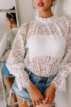 Lovestruck Babe Lace Top In Ivory -Jacket and Coats Shop 2212291361000 2023061209595400 bfbd13c9lovestruck babe lace top in ivory