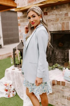 Parisian Perfection Blazer In Sky Blue -Jacket and Coats Shop 2302235924000 2023030818504100 a0435160parisian perfection blazer in sky blue