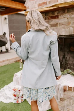 Parisian Perfection Blazer In Sky Blue -Jacket and Coats Shop 2302235924000 2023030818504100 b6efdb6fparisian perfection blazer in sky blue