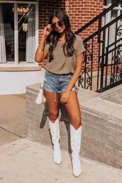 Jacket and Coats Shop 32 Turn The Page Top In Taupe