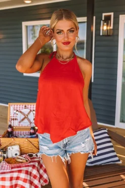 Meet For Happy Hour Linen-Blend Halter Top -Jacket and Coats Shop 2304054144000 2023042509130300 859defabmeet for happy hour linen blend halter top