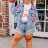 Tailgate Queen Denim Jacket Curves