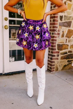 Pre-game Party Sequin Skirt In Purple 9 Pre-game Party Sequin Skirt In Purple -Jacket and Coats Shop 2307111516000 2023071715521800 a111f9e9pre game party sequin skirt in purple