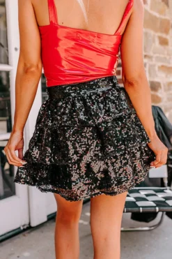 Pre-game Party Sequin Skirt In Black 10 Pre-game Party Sequin Skirt In Black -Jacket and Coats Shop 2307114679000 2023071713470300 f5221707pre game party sequin skirt in black